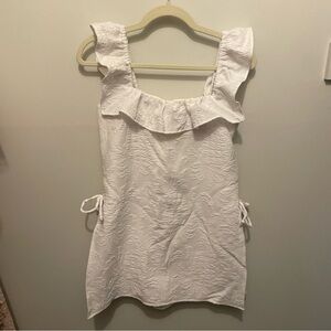 Lilly Pulitzer Cream Ruffled Bib Collar Blouse